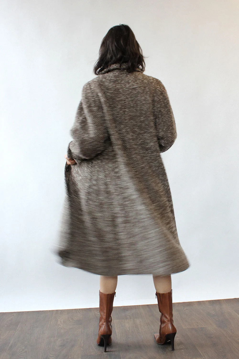 1940s Tweed Swing Coat Ensemble XS