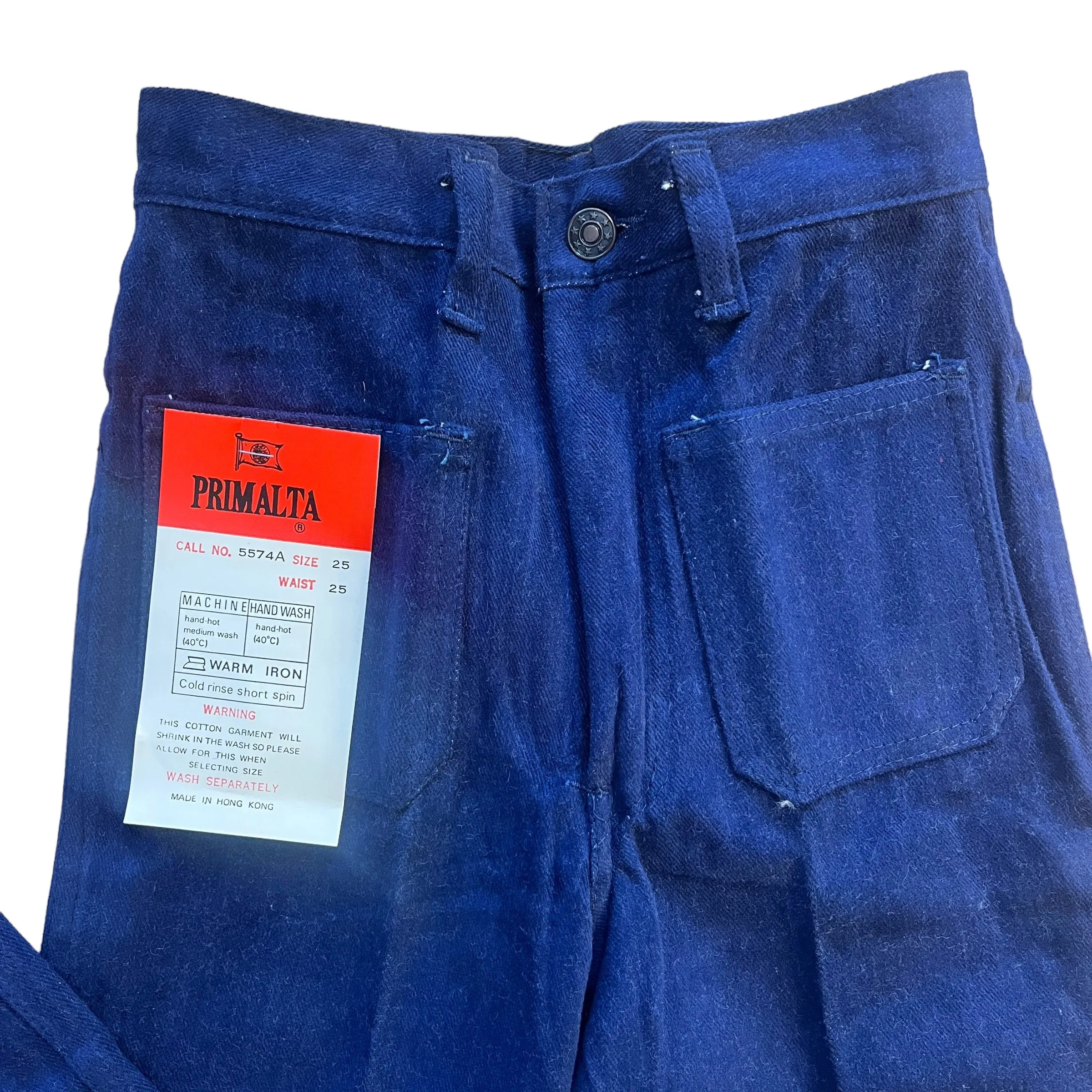 60s Navy Denim Trousers /  6-8Y