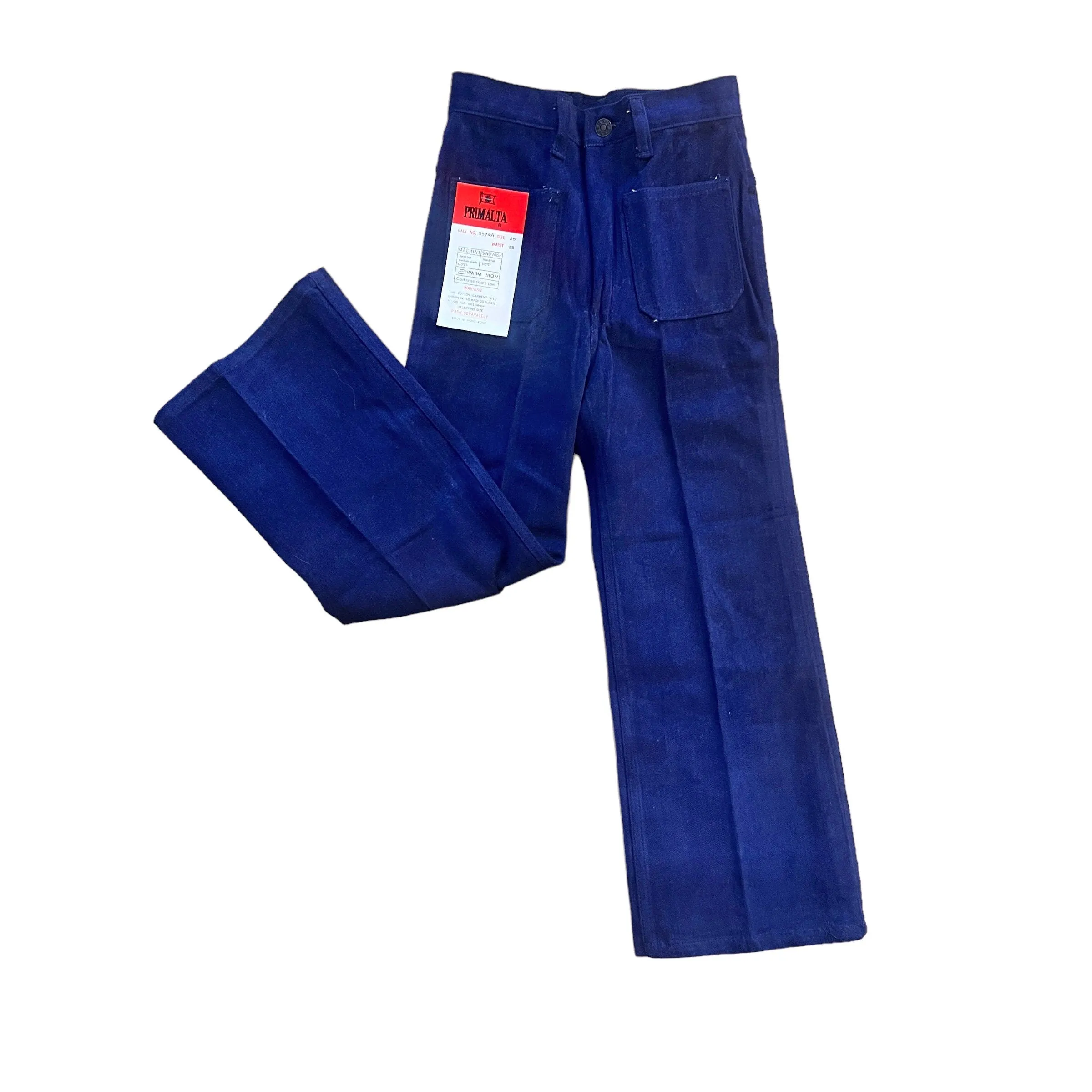 60s Navy Denim Trousers /  6-8Y