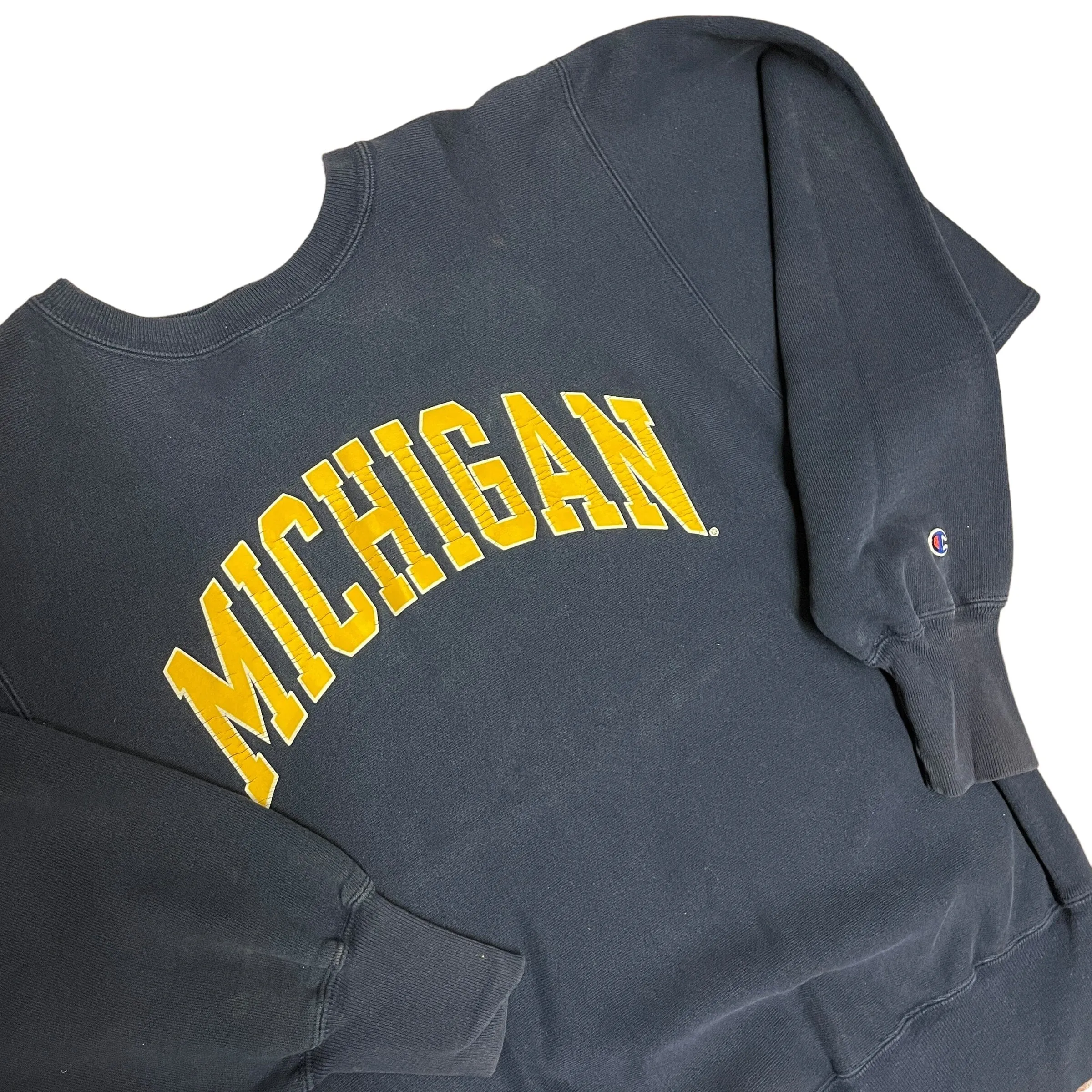 90s Champion Reverse Weave Michigan Vintage Crewneck Sweatshirt Made in USA Size L