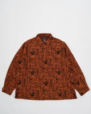 Adventure Shirt Ⅲ African Batik Jacquard Orange