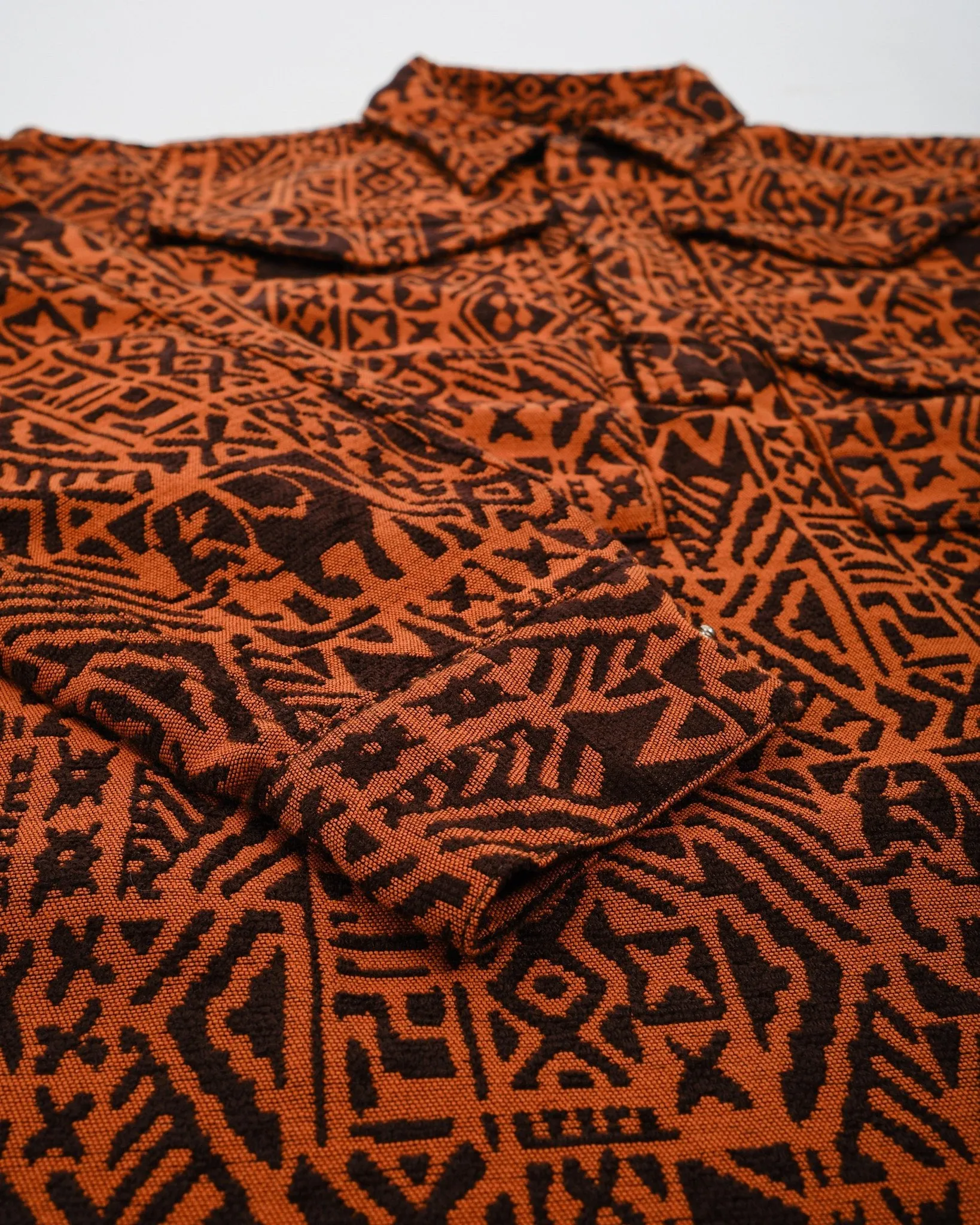 Adventure Shirt Ⅲ African Batik Jacquard Orange