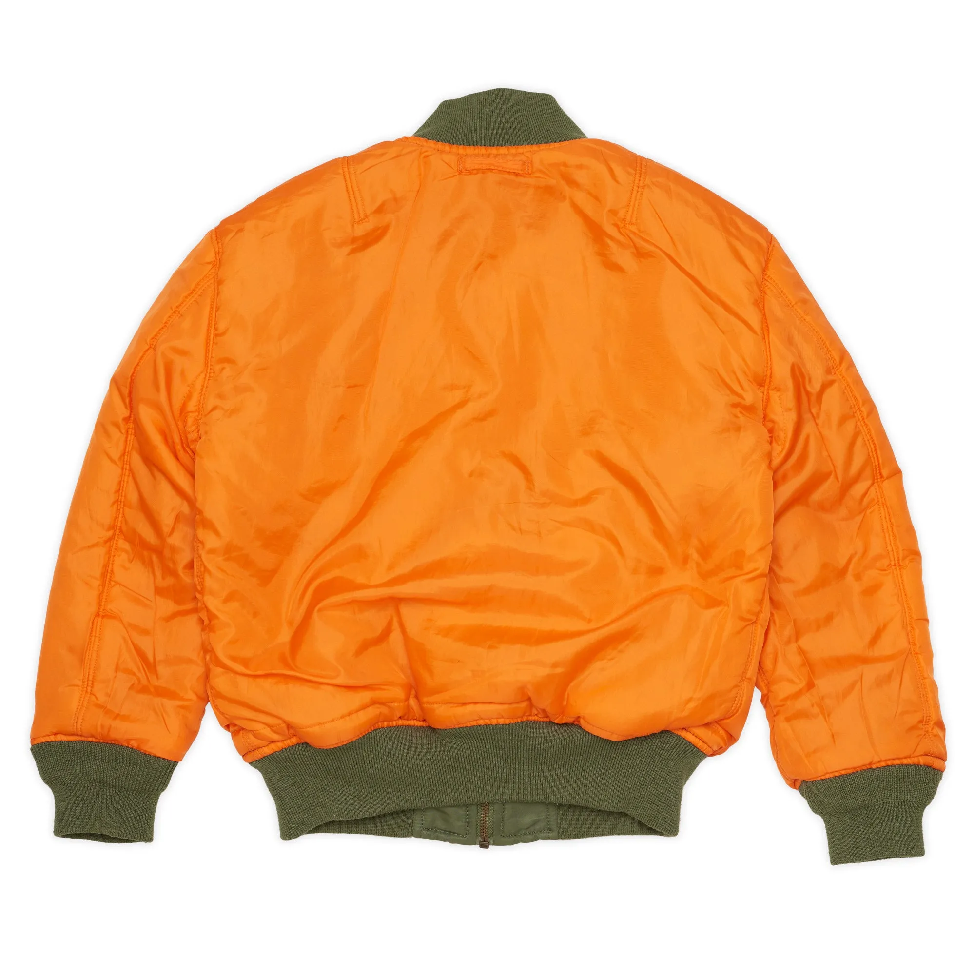 ALPHA INDUSTRIES Flyer's MA-1 Reversible Green Children Bomber Jacket Size 8 Ys