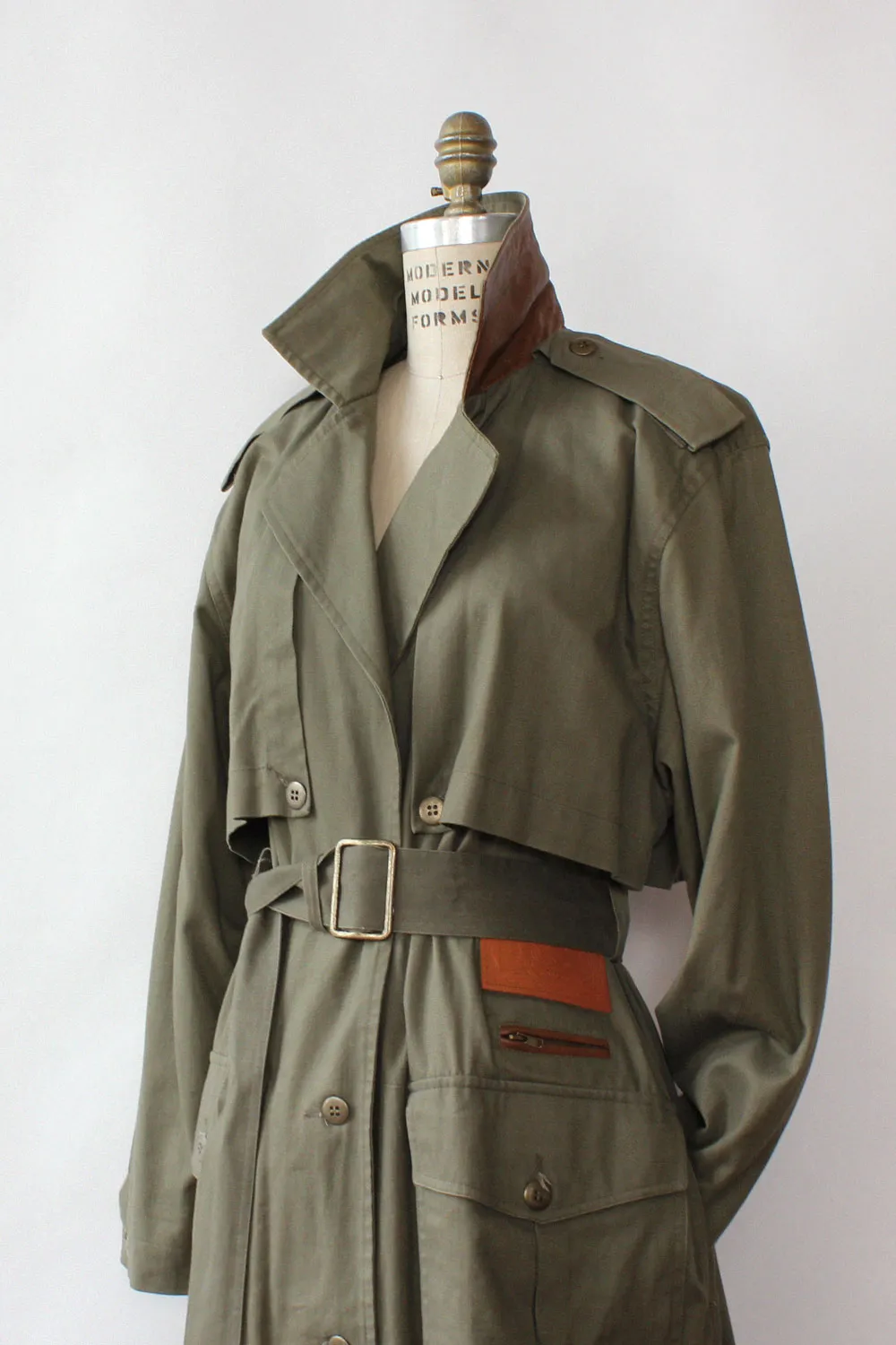 Army Green Maxi Trench M/L