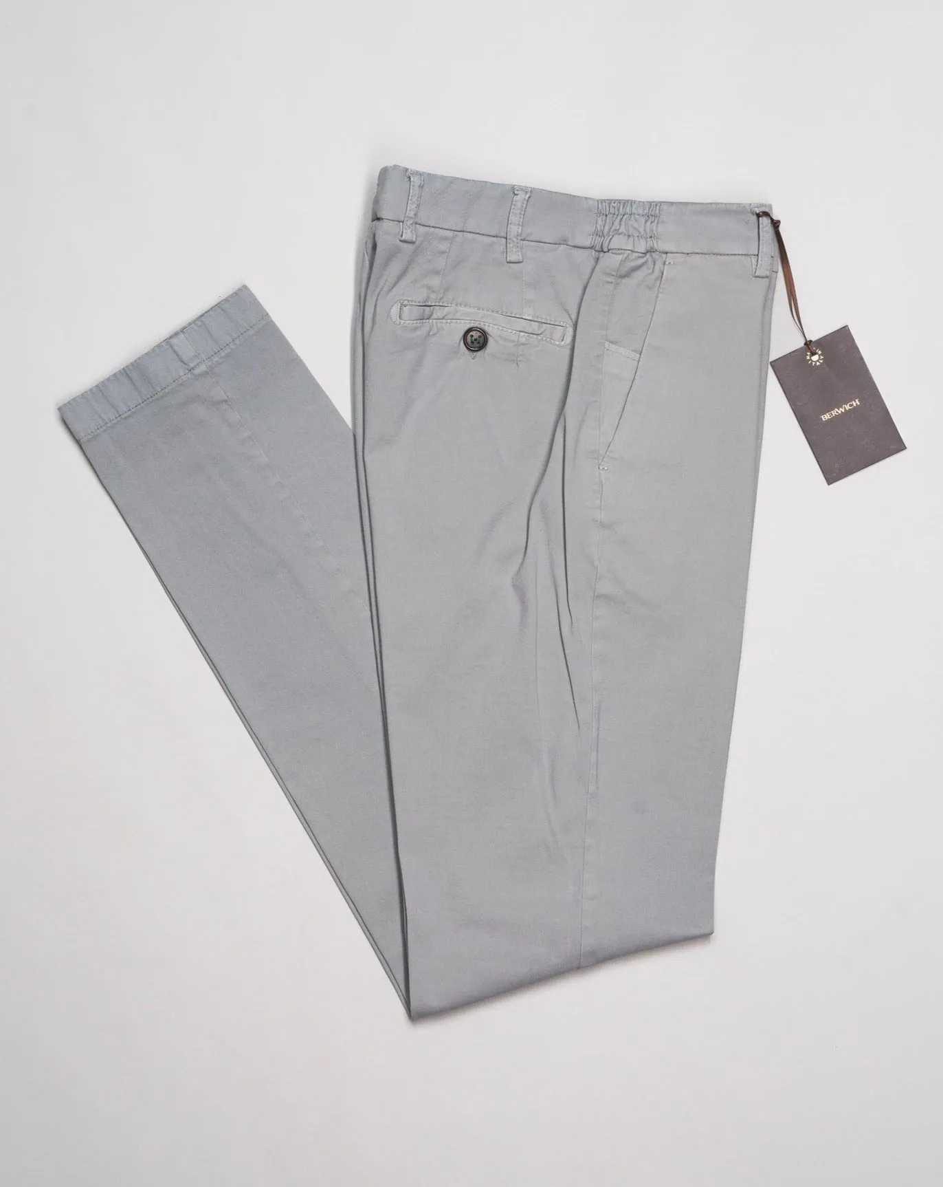 Berwich Morello Elax Garment Dyed Trousers / Conza