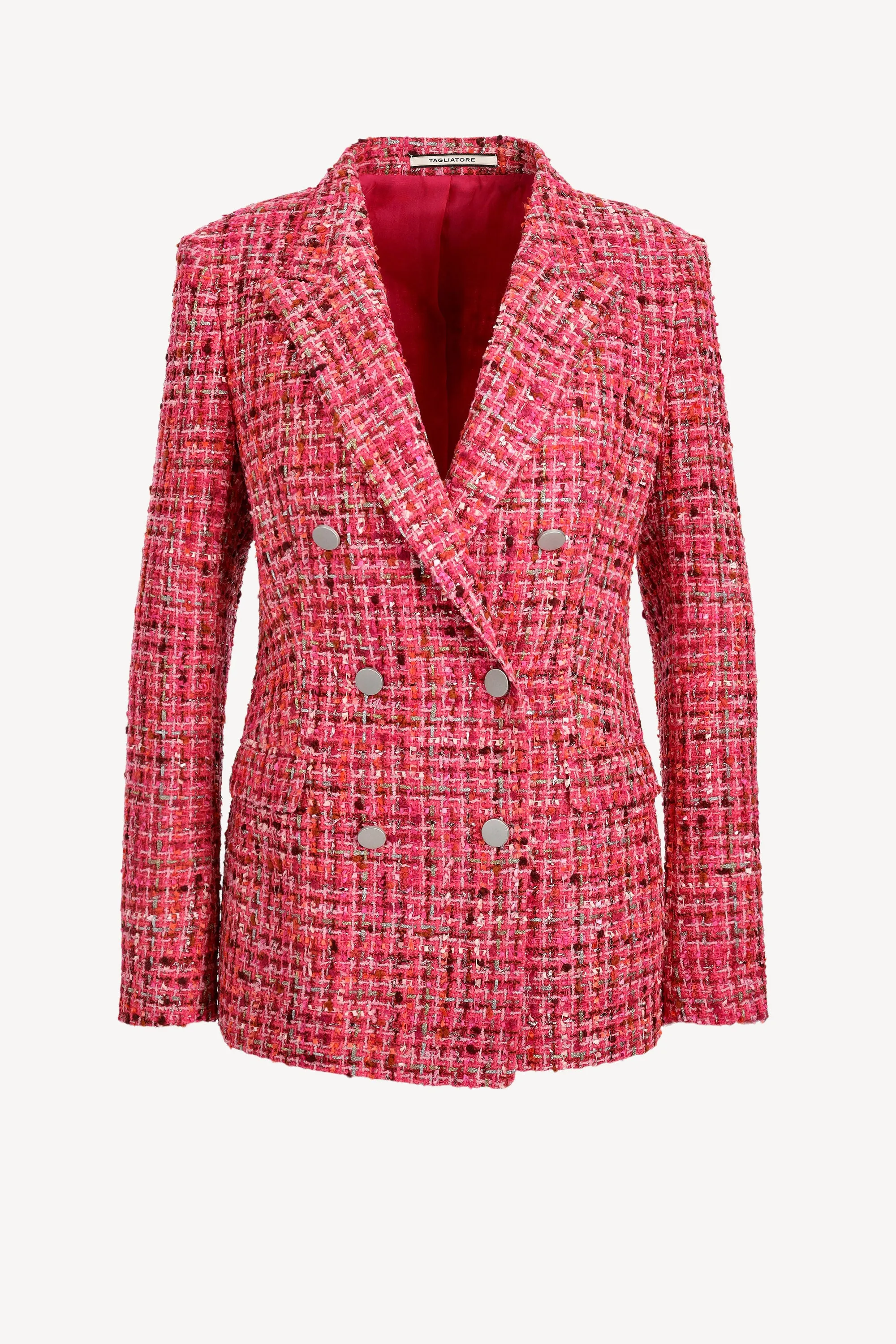 Blazer Parigi Tweed in Fuchsia