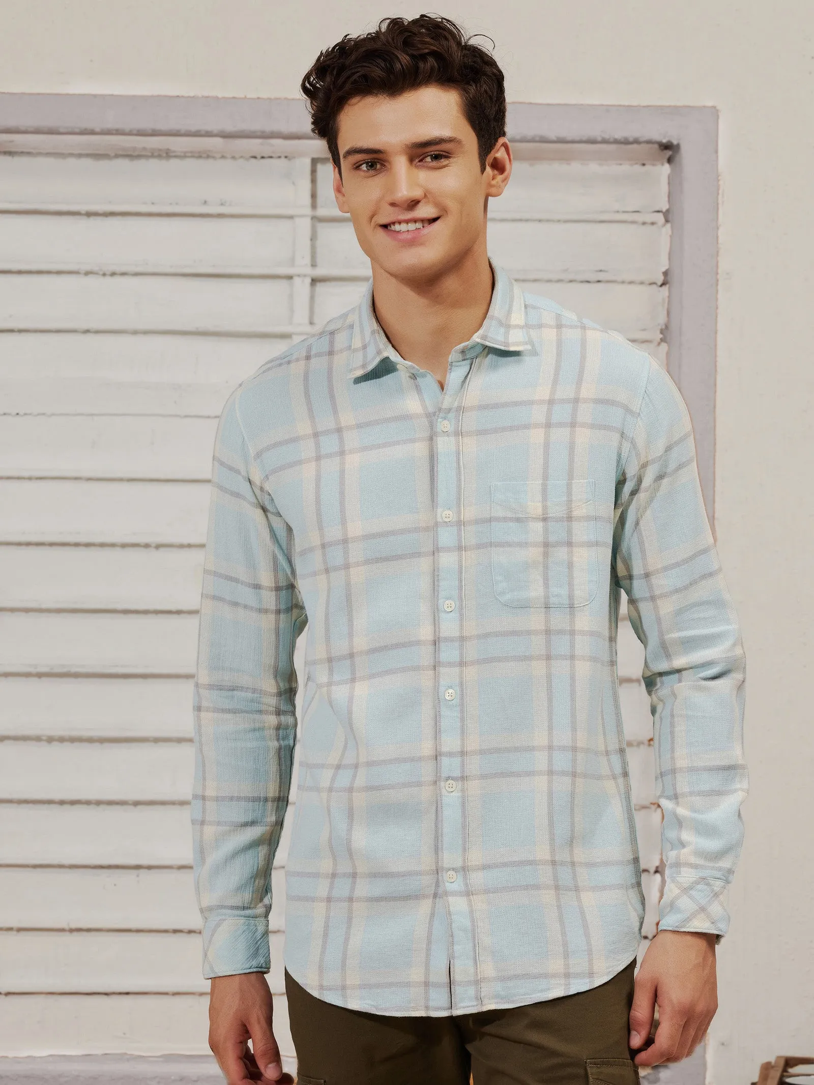 Blue Checked Shirt