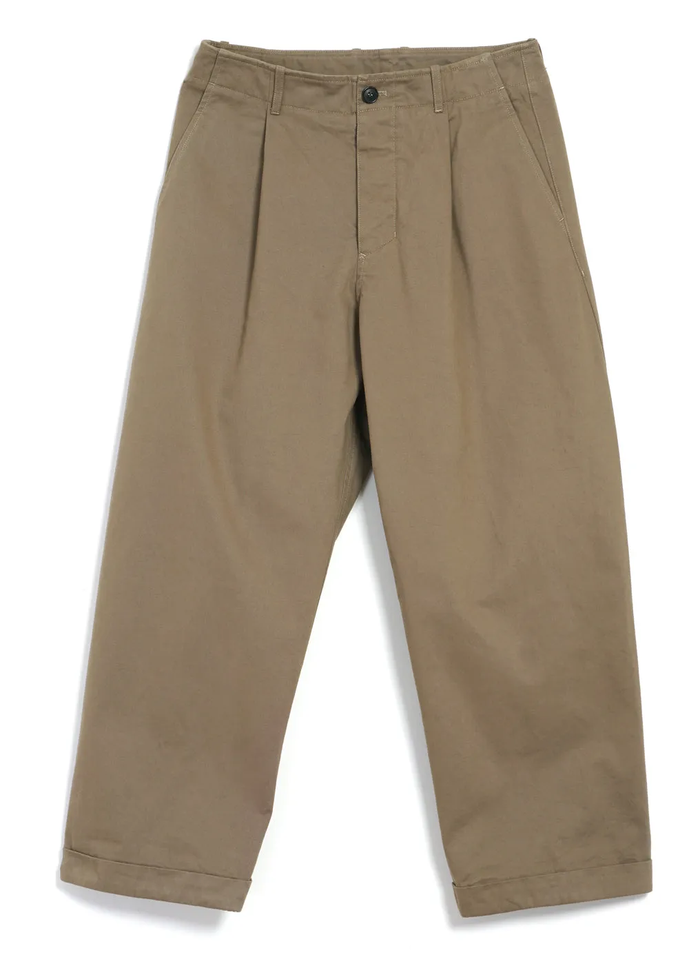 BOBBY | Wide Pleated Everyday Trousers | Beige