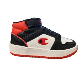 Champion Boys' high shoe with lace and strap Rebound 2.0 Mid GS S32413 KK003 black-navy-red