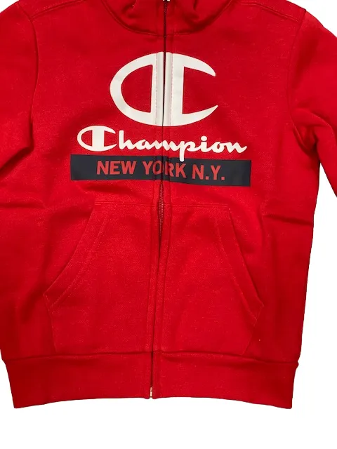 Champion Boys' sweatshirt tracksuit 306179 RS053 red blue 