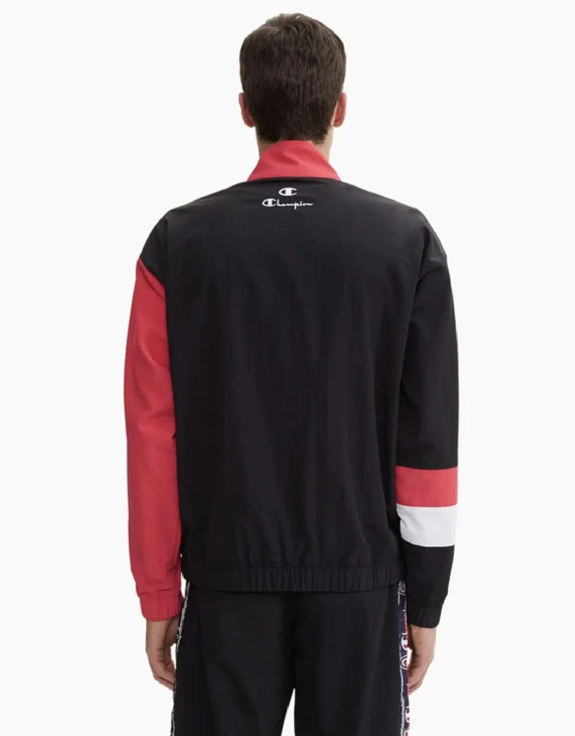 Champion Europe Tri Colour Block Track Jacket Black