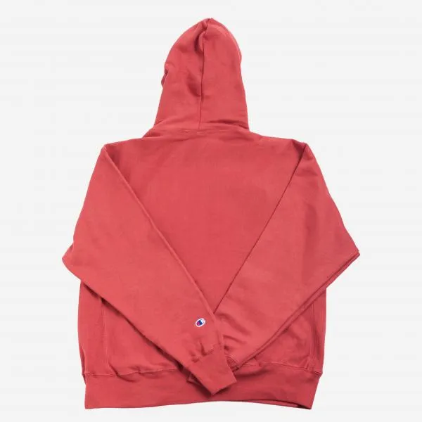 CHAMPION - Men - Mixed Motif Pullover Hoodie - Sandalwood Red