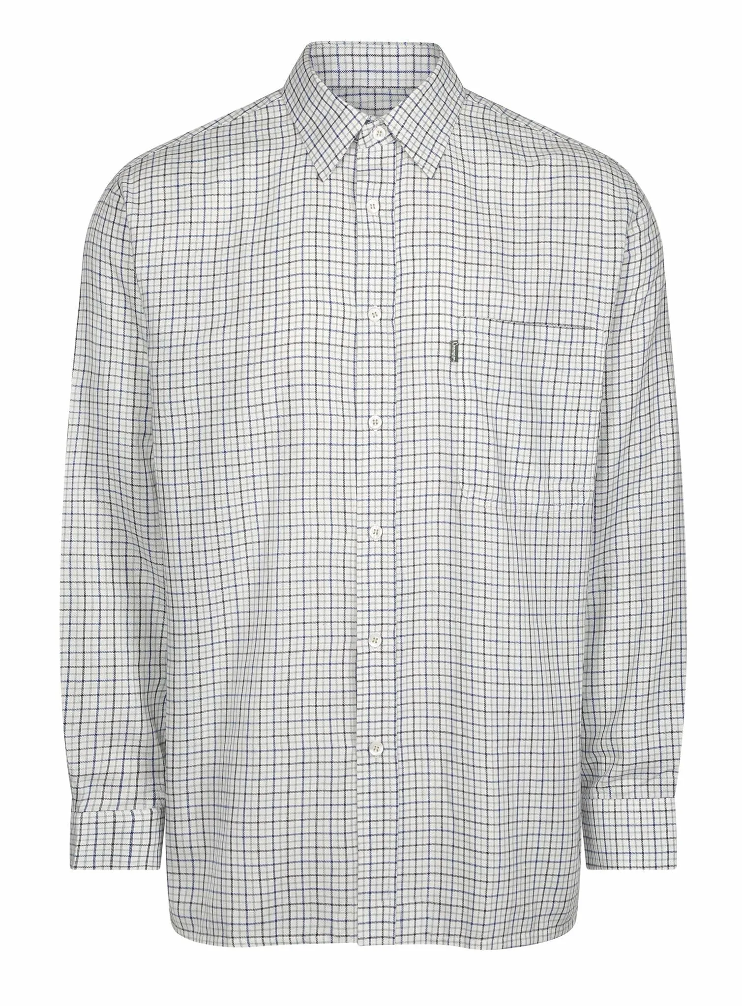 Champion Mens Epsom Long Sleeve Check Shirt-BLUE