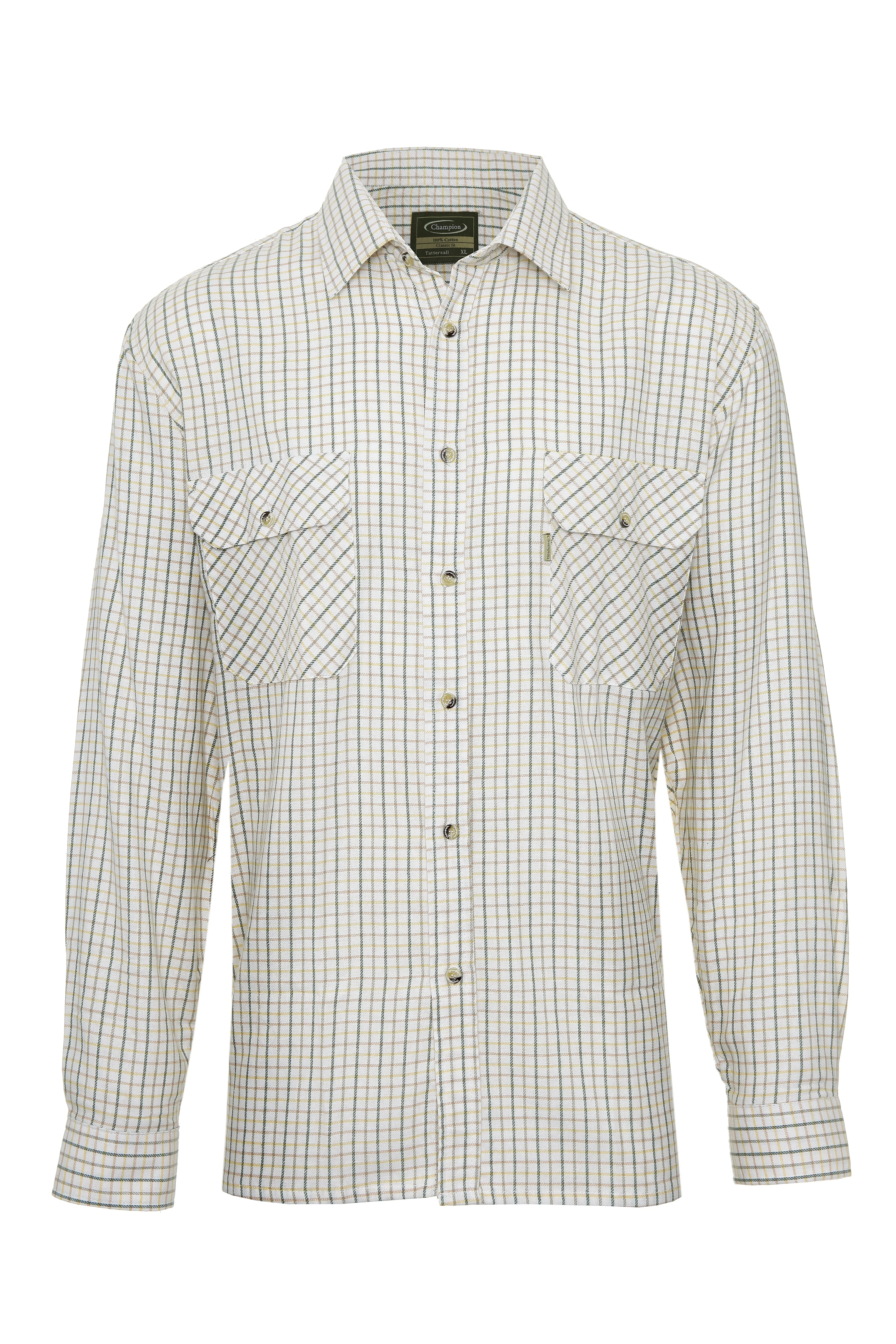 Champion Tattersall Long Sleeve Shirt -GREEN