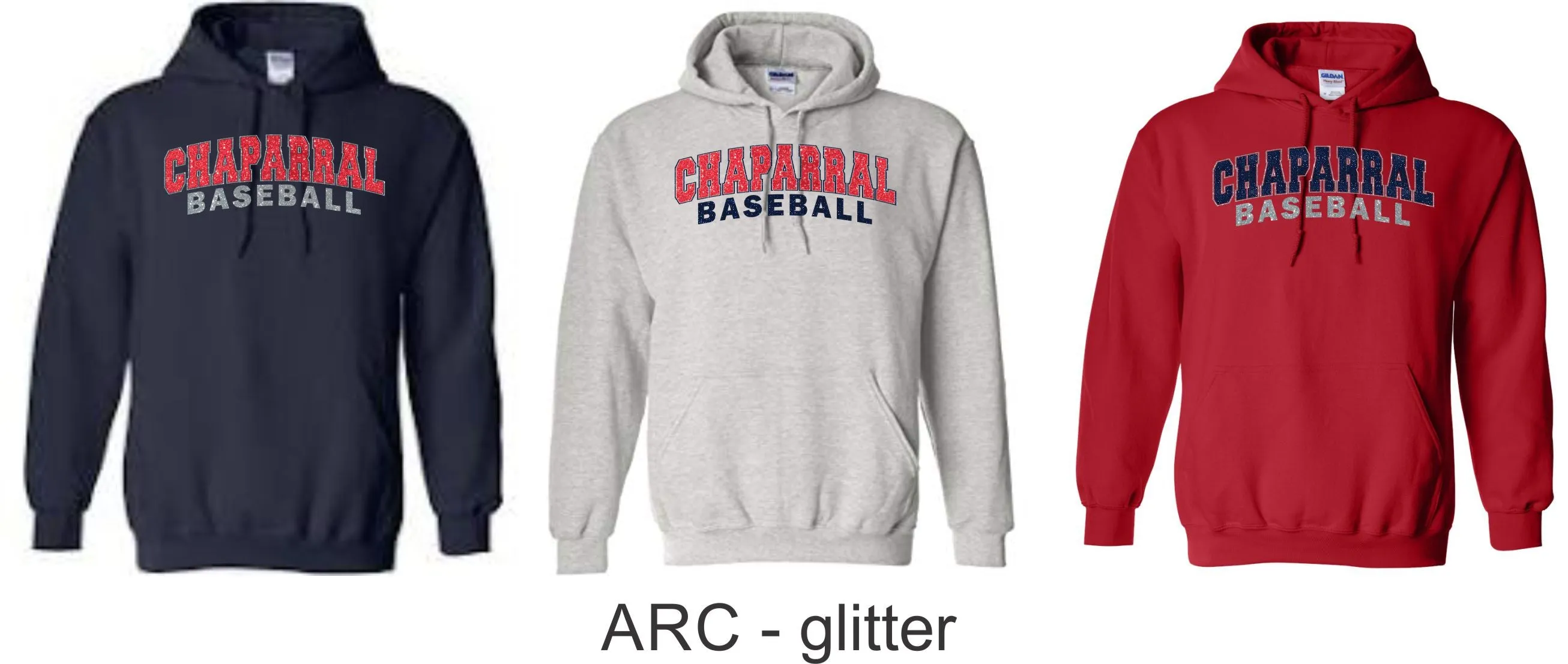 Chap Baseball Champion Hoodie- 2 Designs Matte or Glitter