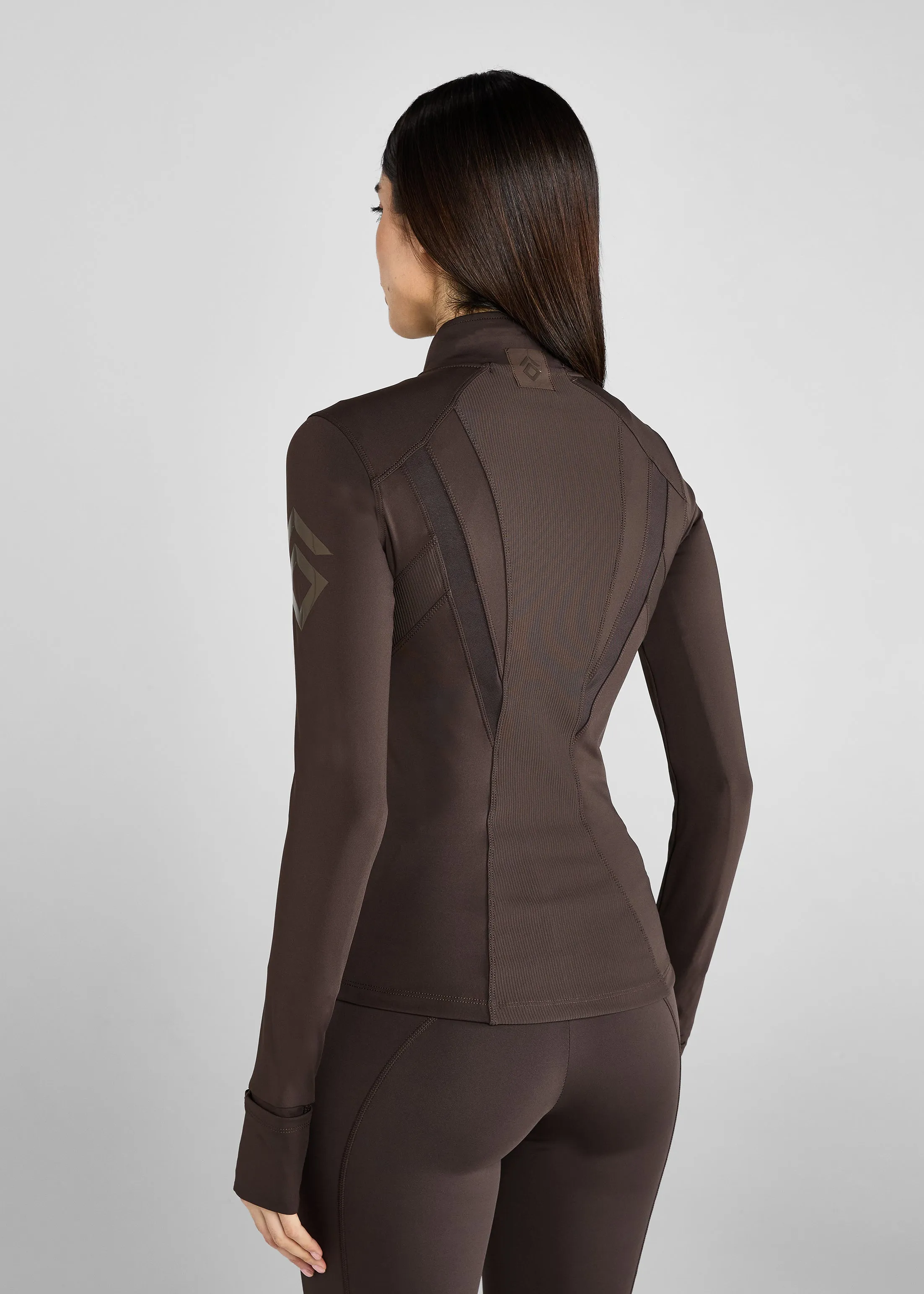 Chocolate Fitted Jacket