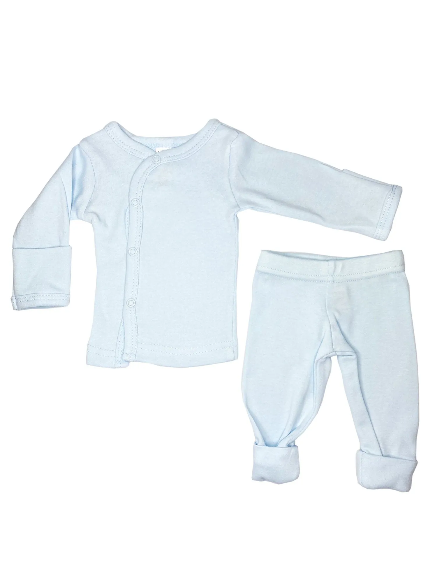 Classic Blue & White 4 piece set - Vest, Top, Trousers & Hat