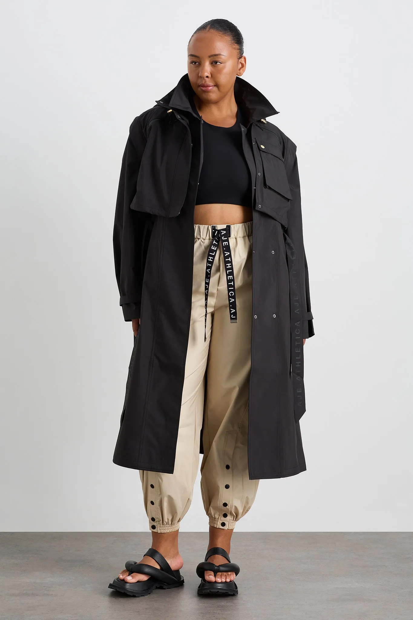 Convertible Belted Trench 703