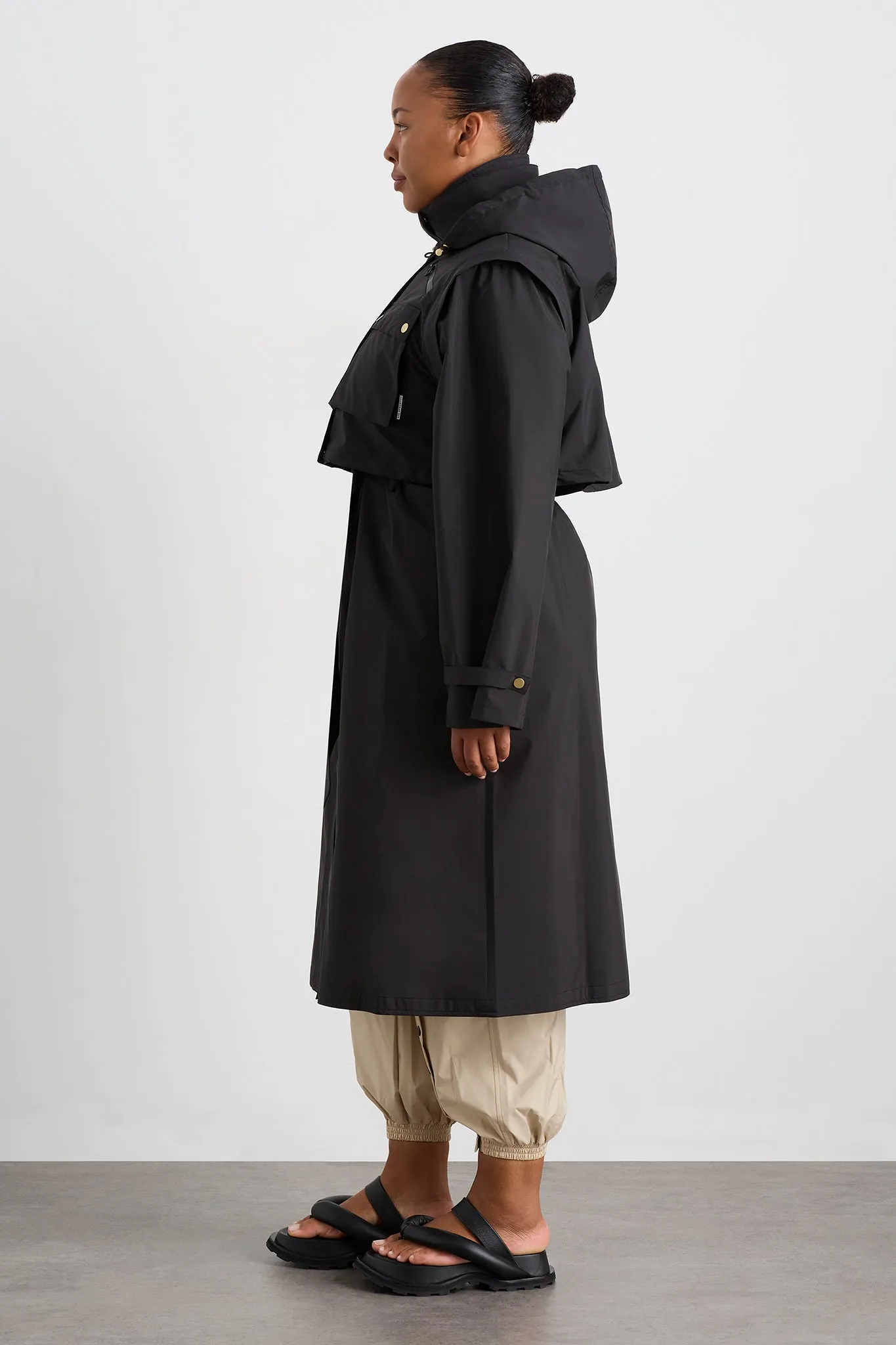 Convertible Belted Trench 703