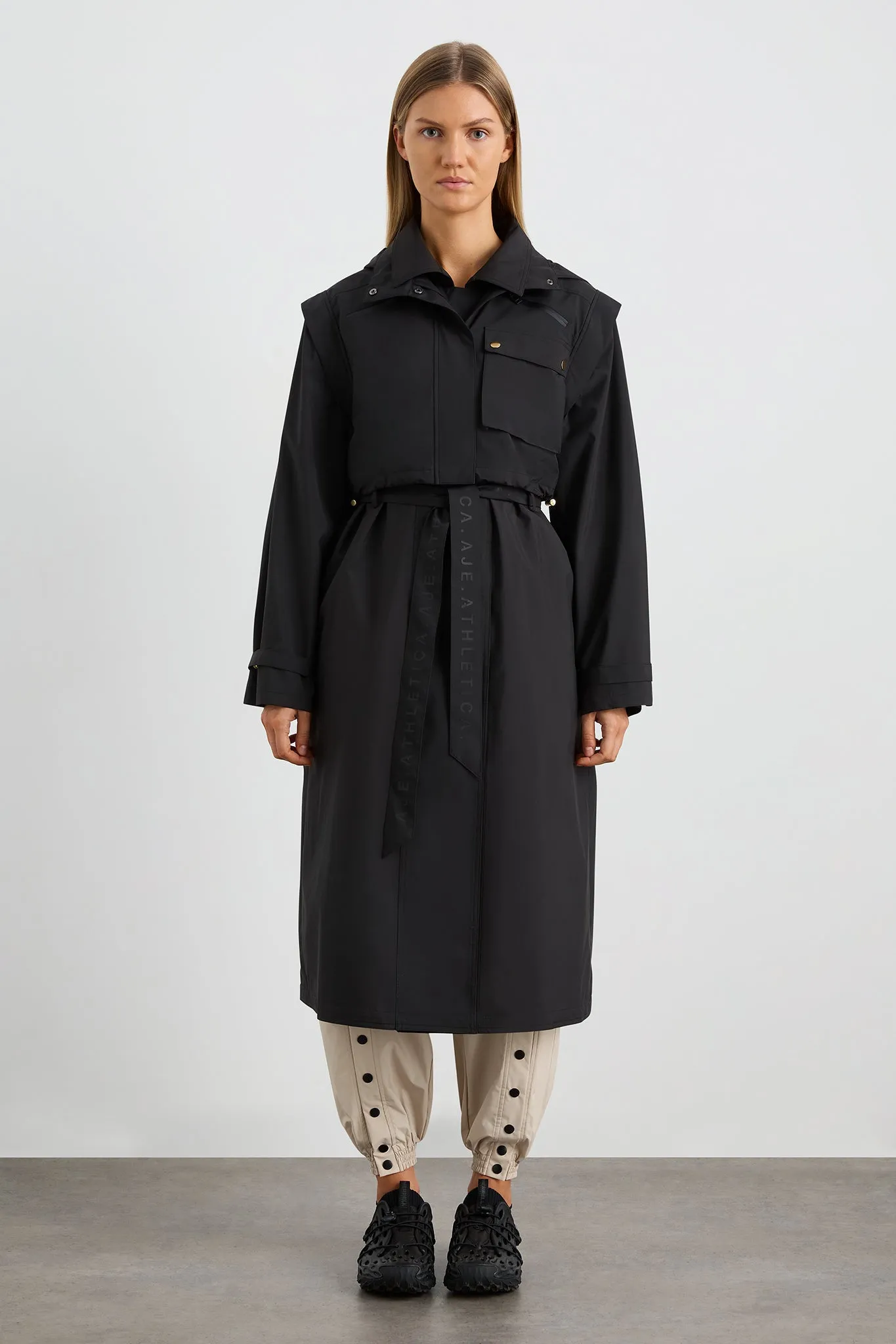 Convertible Belted Trench 703