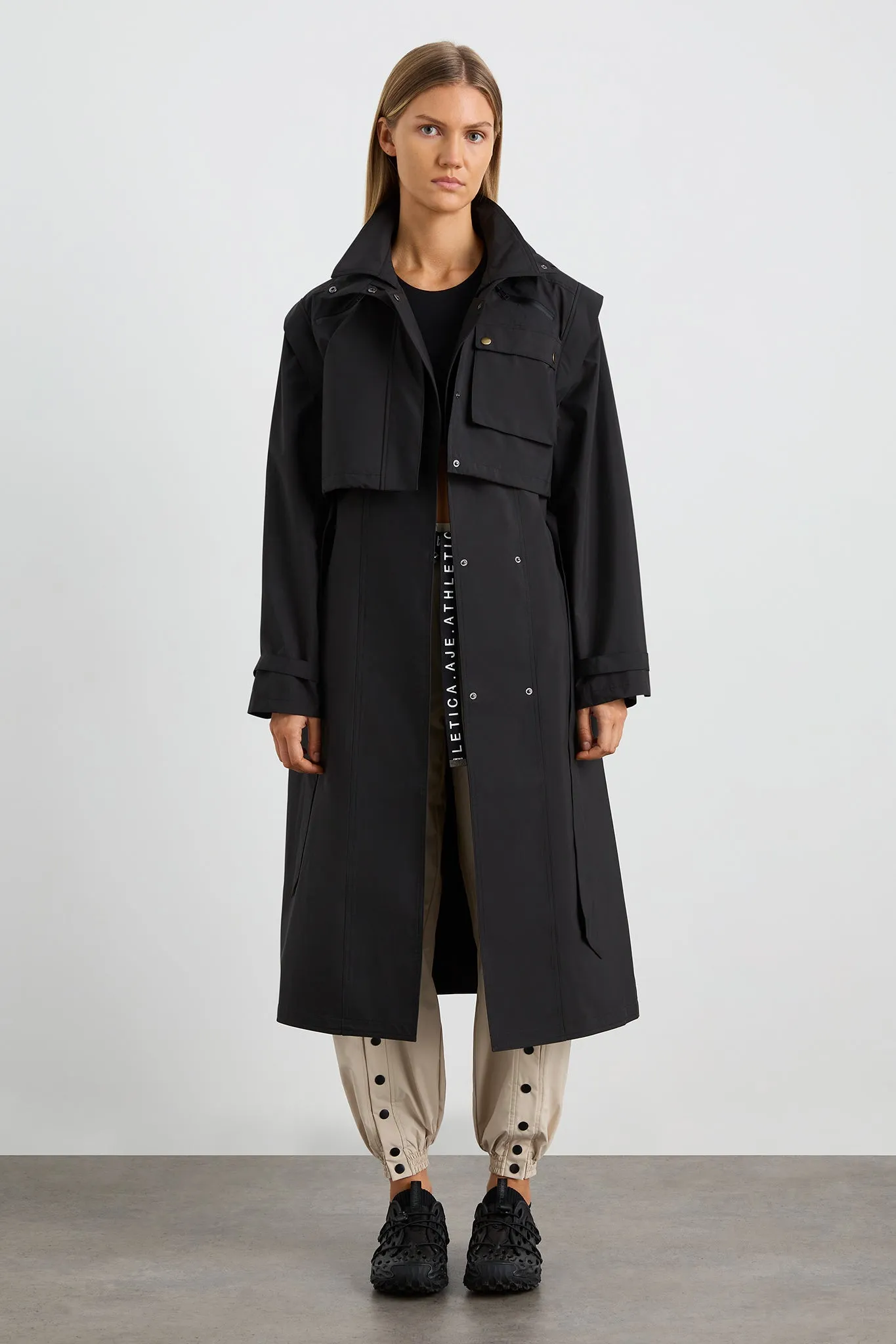 Convertible Belted Trench 703