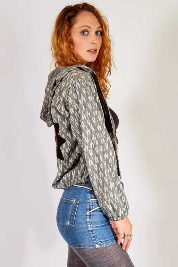 Crochet Mandala Bomber Jacket