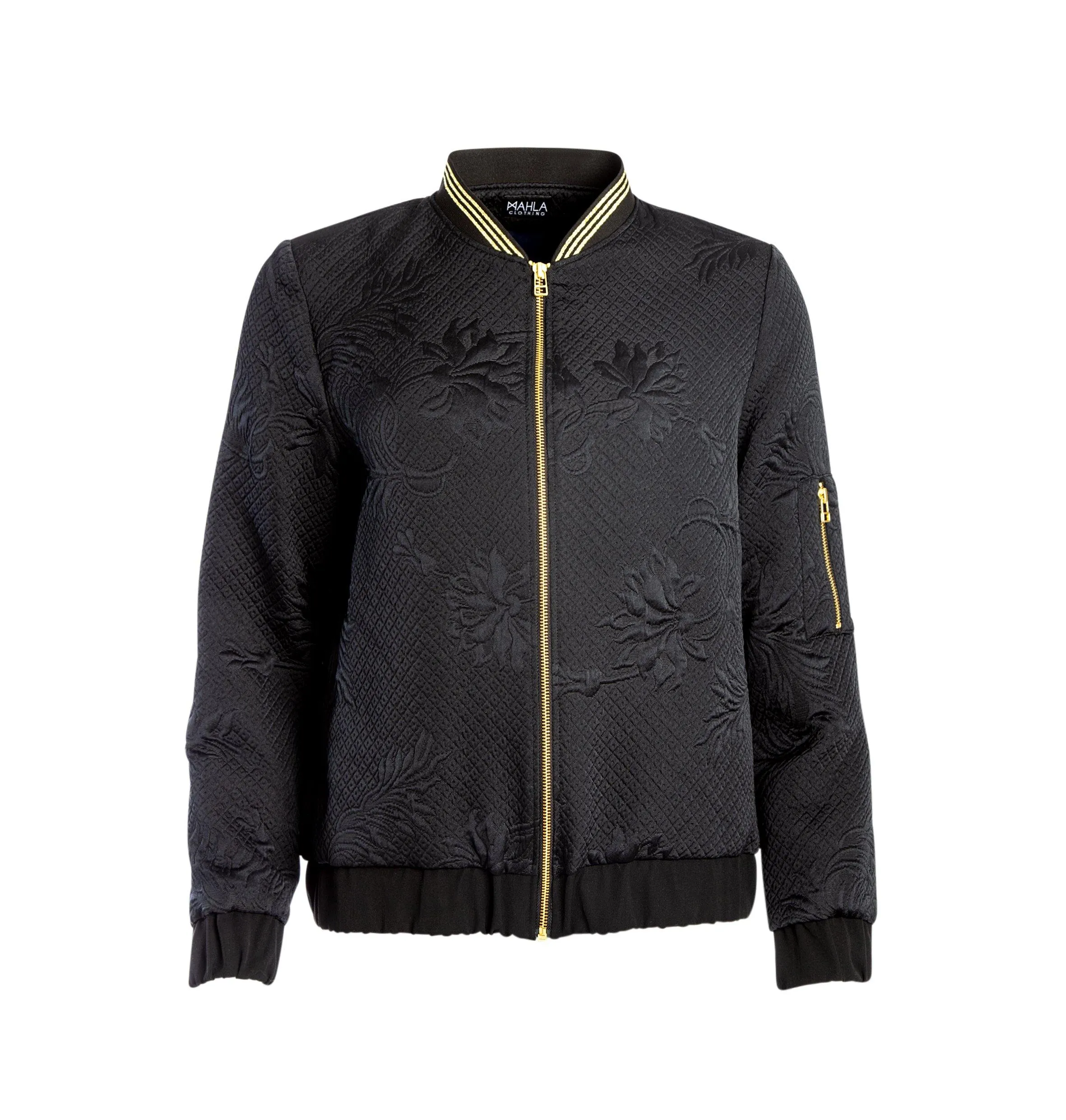 Dark Bloom Bomber Jacket