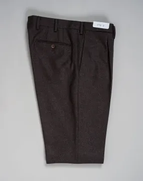 De Petrillo Flannel Trousers / Dark Brown