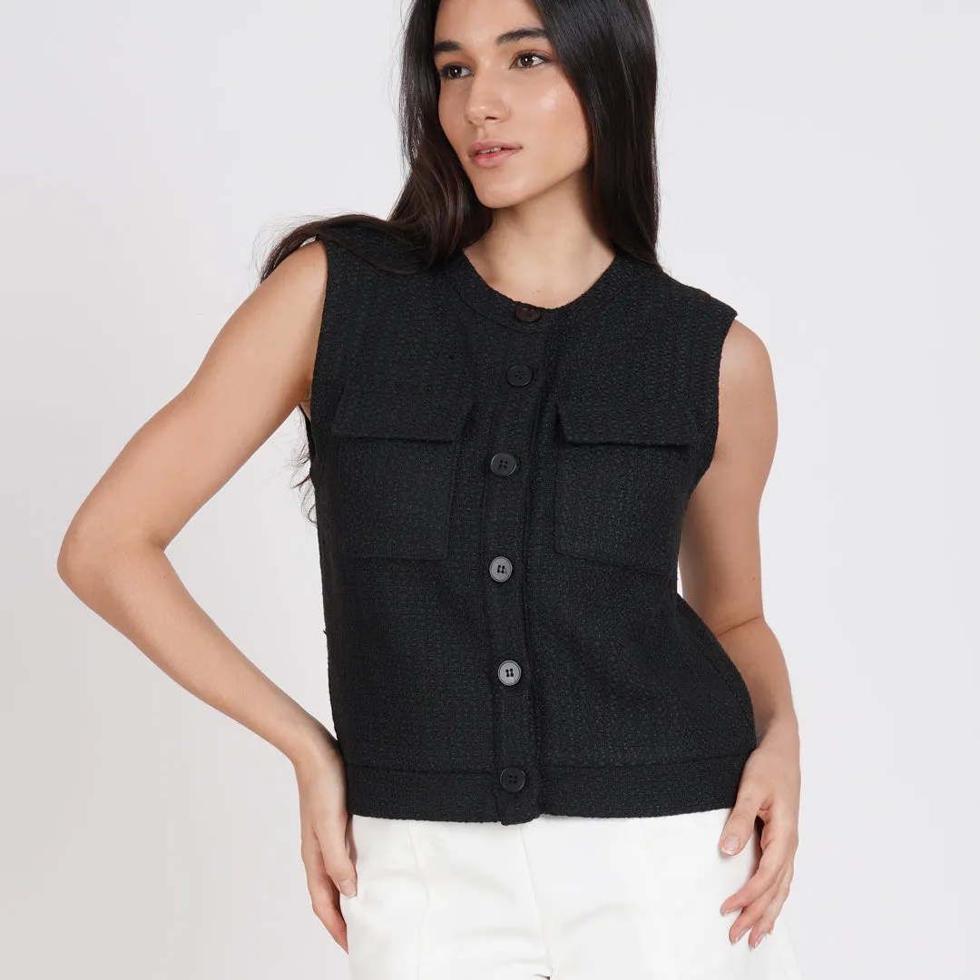 Devi Tweed Vest