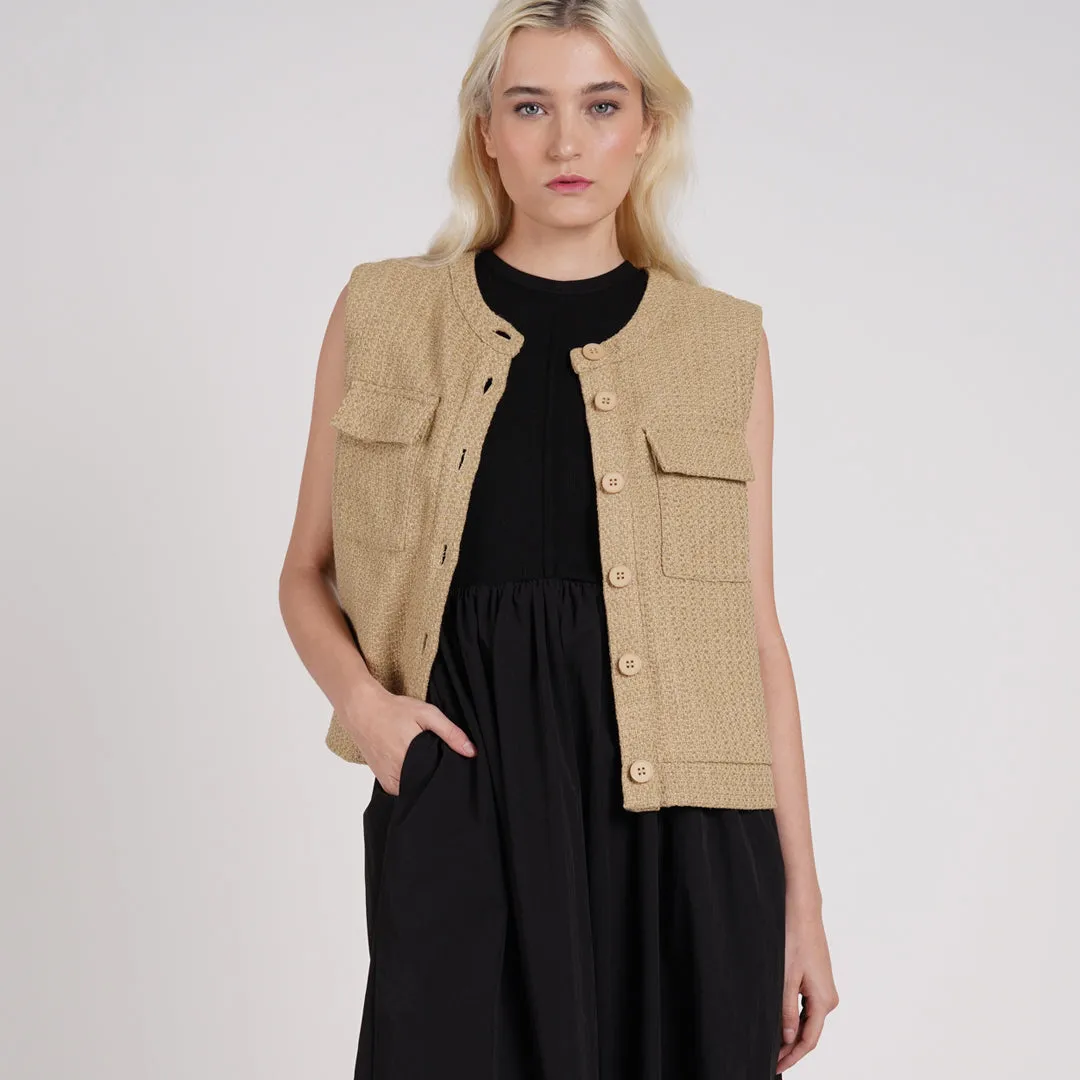 Devi Tweed Vest