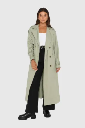 Diana Trench Coat Sage