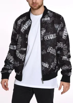 DOUBLE FACE BOMBER JACKET  GERONIMO BLACK TEXTURE