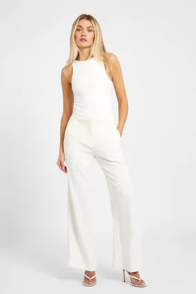 Effortless Wide Leg Trousers - White