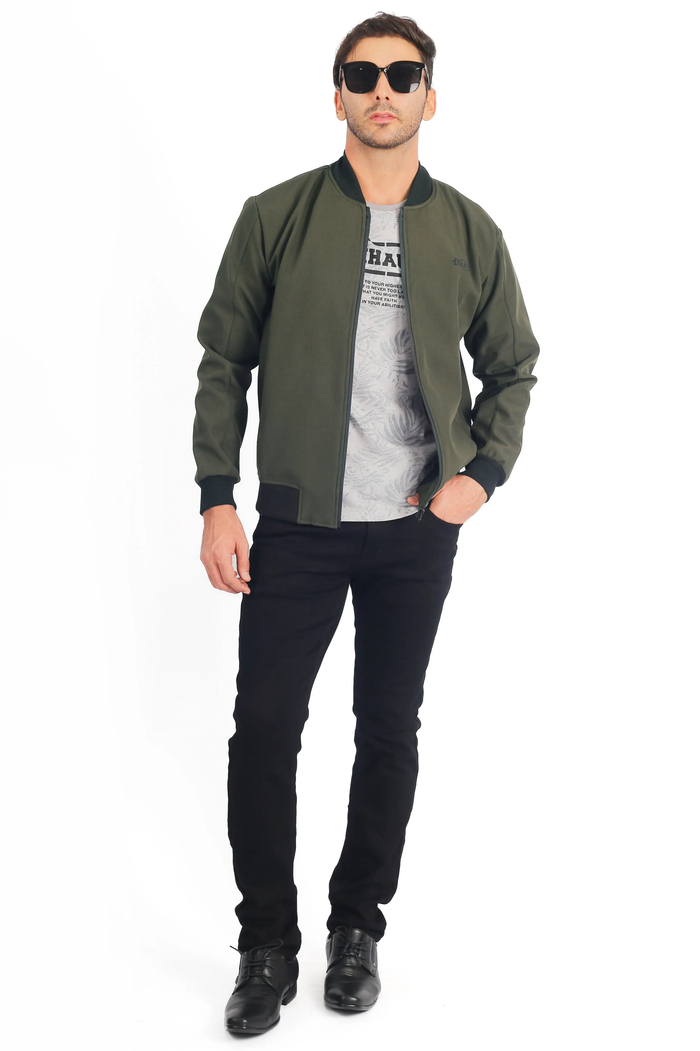 EXHAUST MEN'S LONG SLEEVE BOMBER JACKET 1639