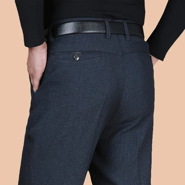 Fashion Men Dress Pants Spring Autumn Classic Business Plus Size 20-40 Casual Straight Trousers Suit Pants Men Pantalon Hombre