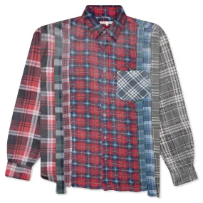 Flannel Shirt 7 Cuts Reflection Shirt - Assorted