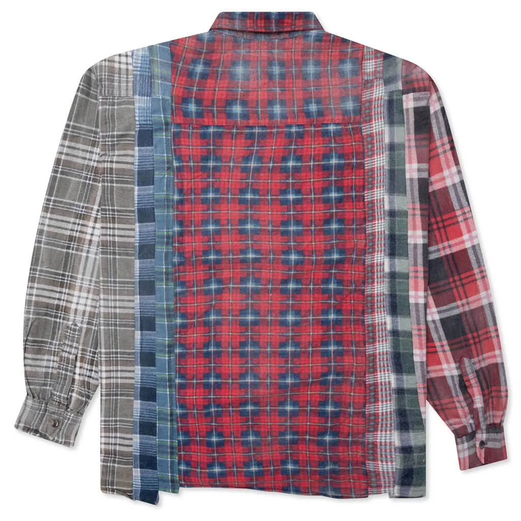 Flannel Shirt 7 Cuts Reflection Shirt - Assorted