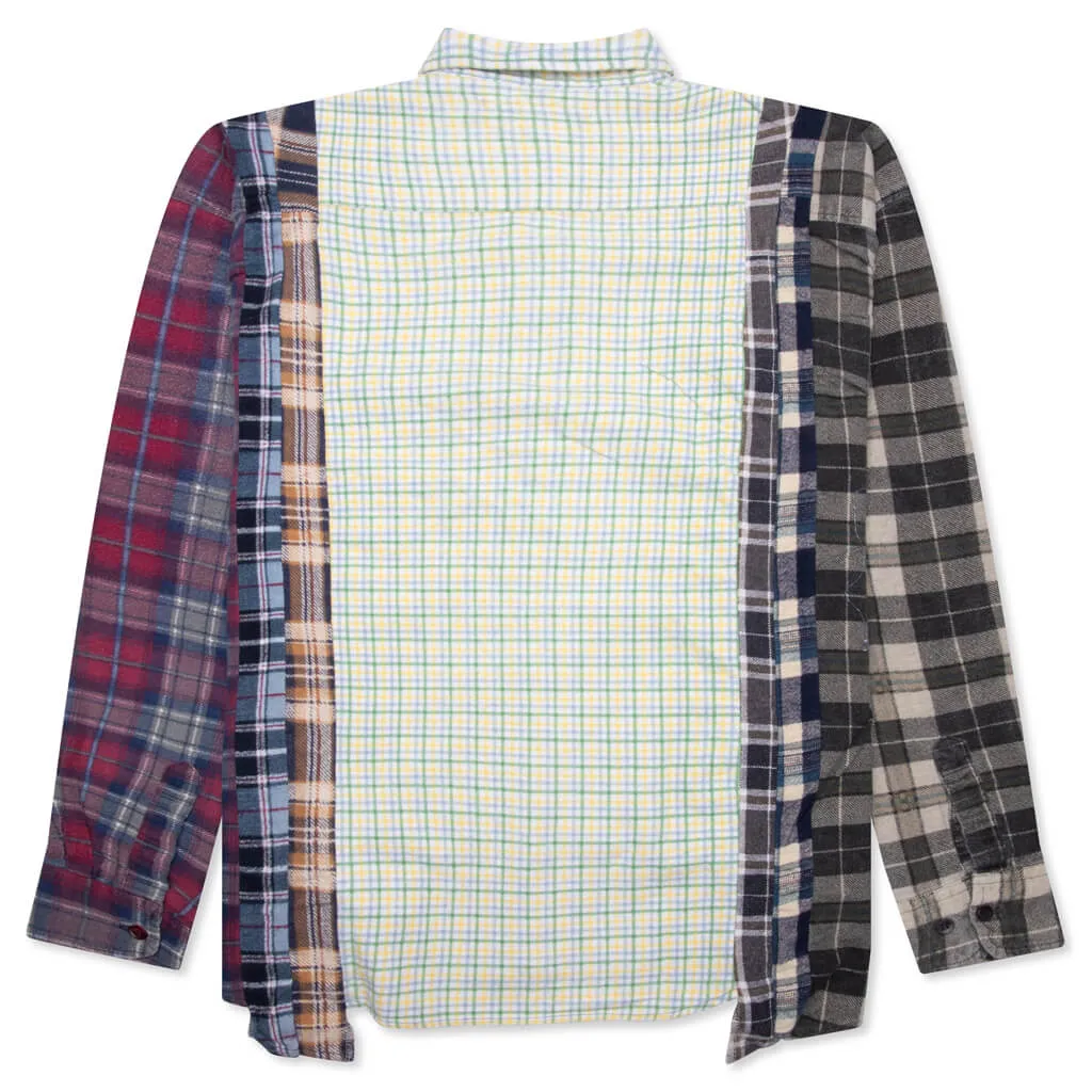 Flannel Shirt 7 Cuts Wide Shirt - Assorted