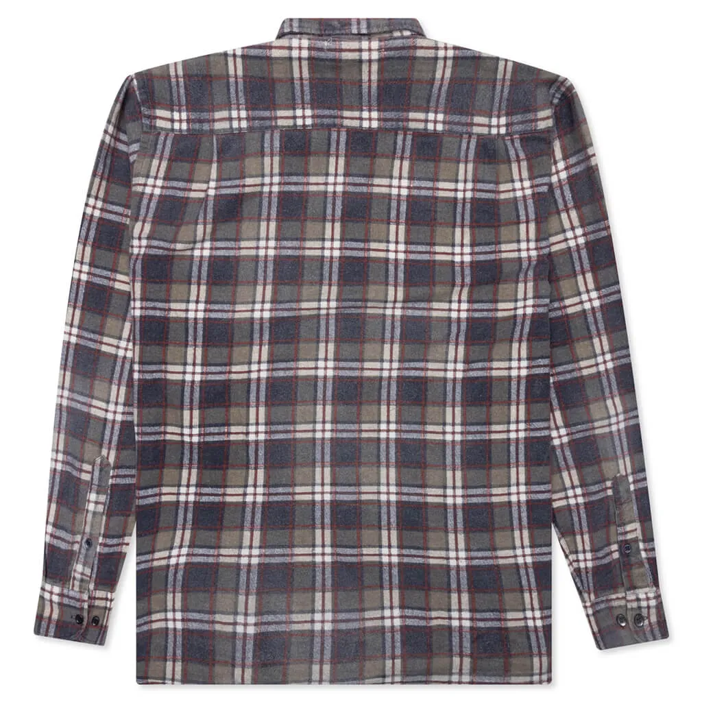 Flannel Shirt Ribbon Reflection Shirt - Assorted