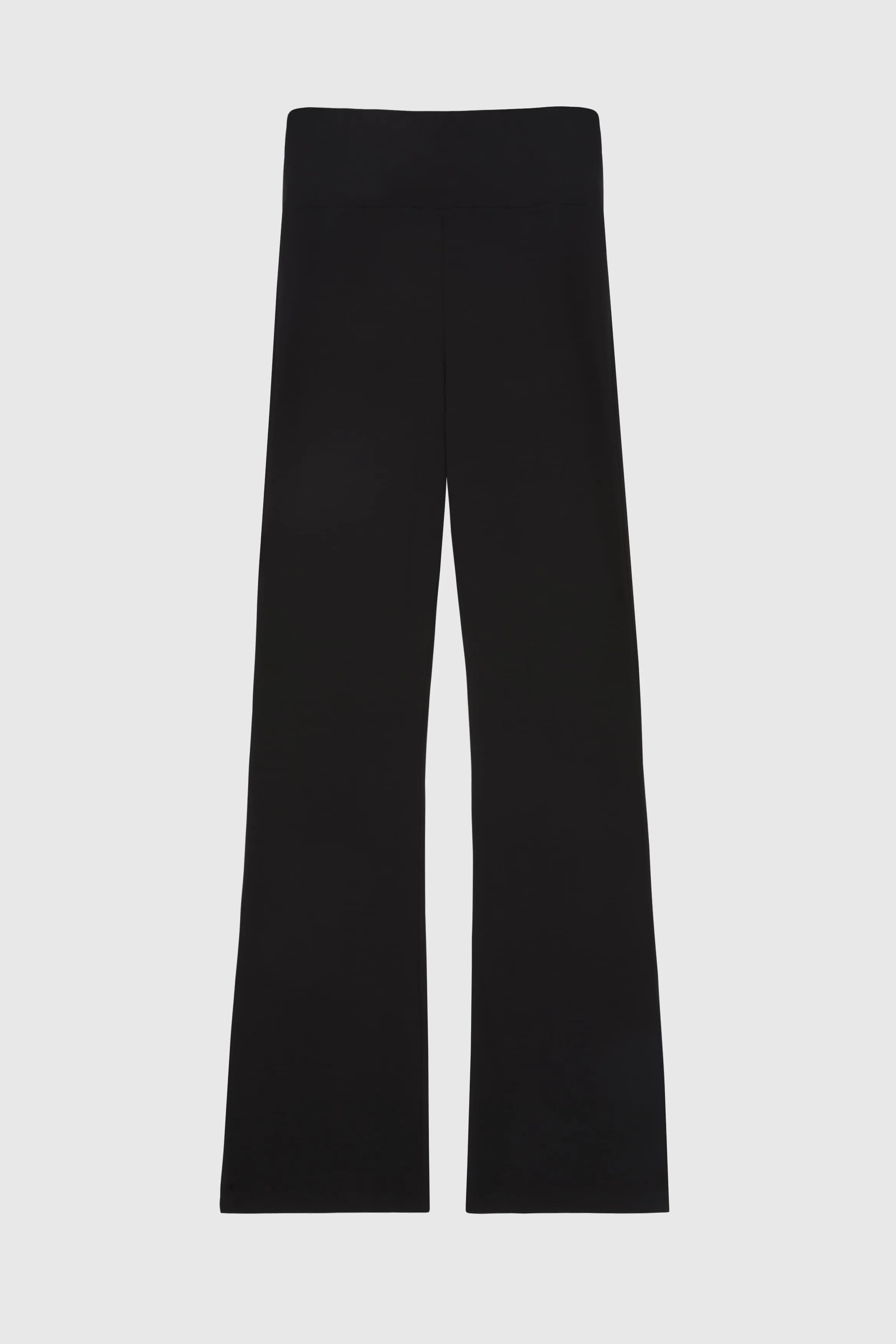 Flared Micro TENCEL Modal Pilates Trousers | Black