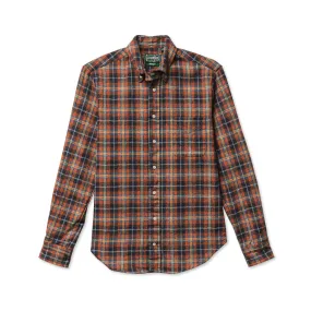 Gitman Brothers Vintage Red Cotton Tweed Check