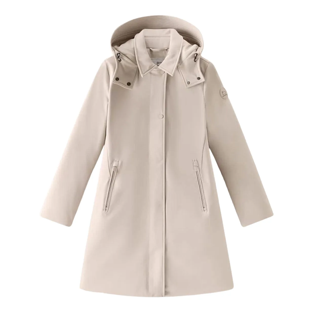 Giubbino Donna Woolrich Trench Firth Sabbia