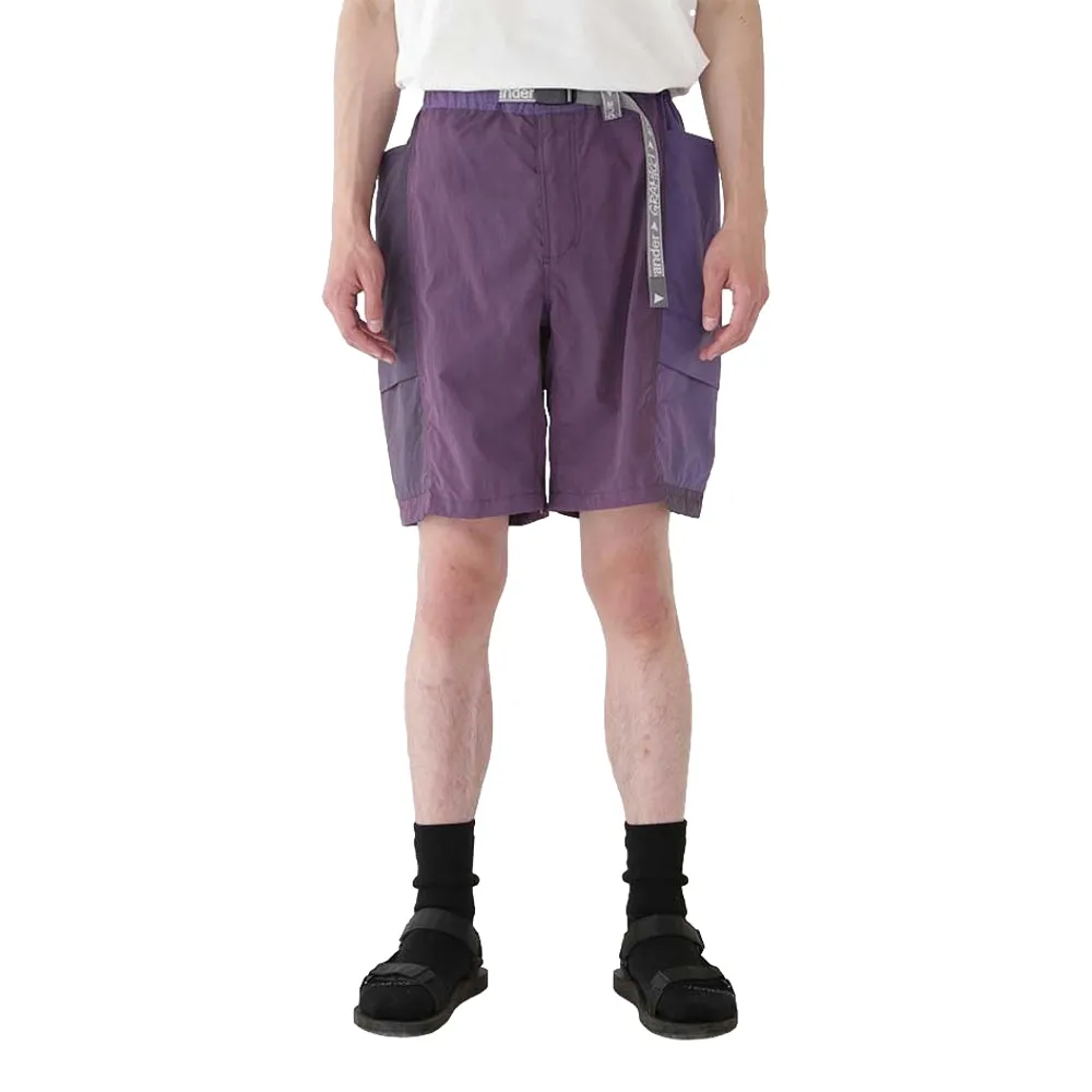 GRAMICCI GRAMICCI x ANDWANDER PATCHWORK WIND SHORT-PURPLE