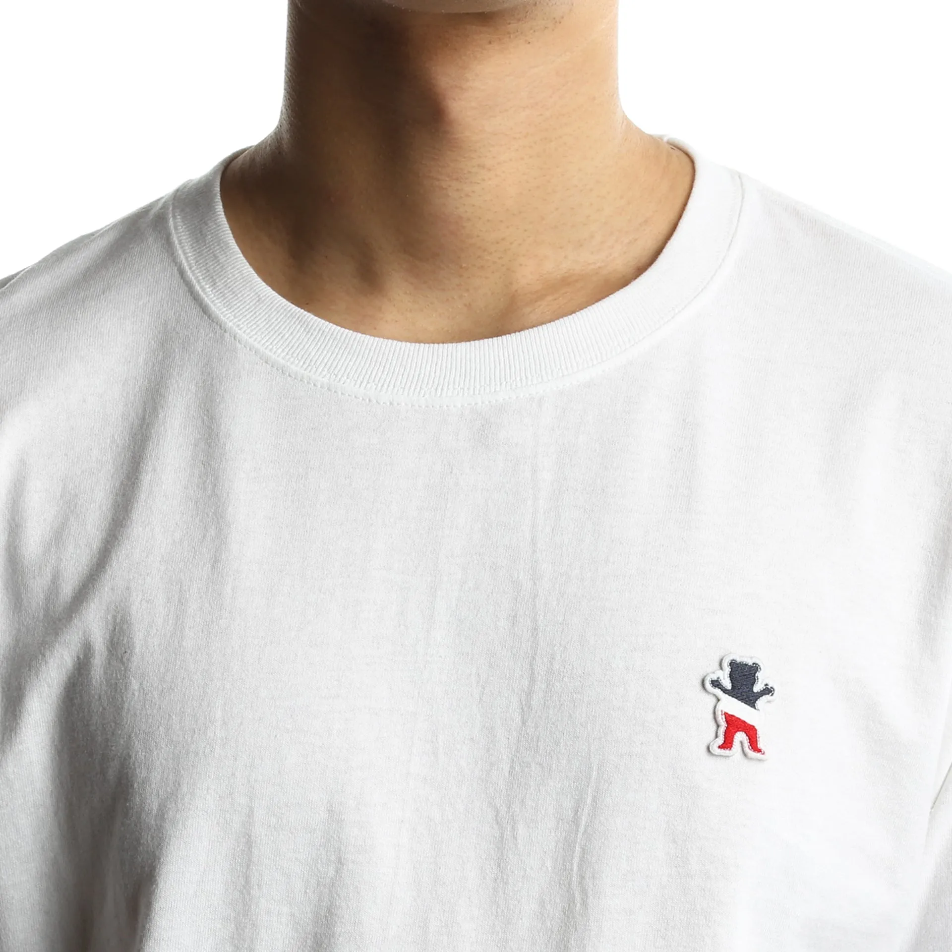 Grizzly x Champion Behind The Arch Long Sleeve Tee - White