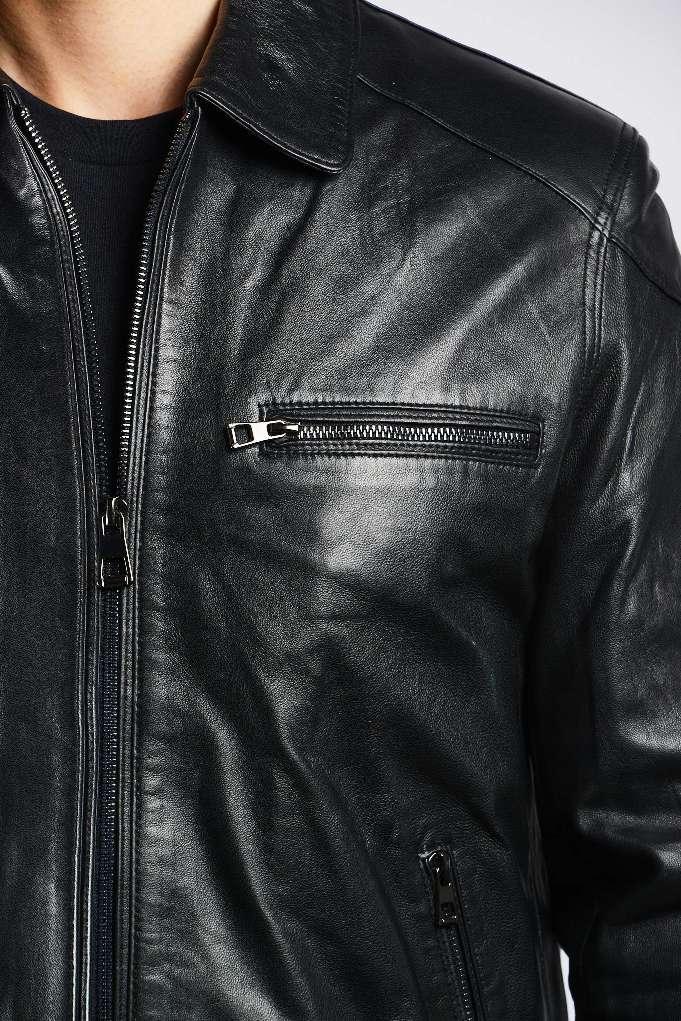 Holloway Bomber Leather Jacket