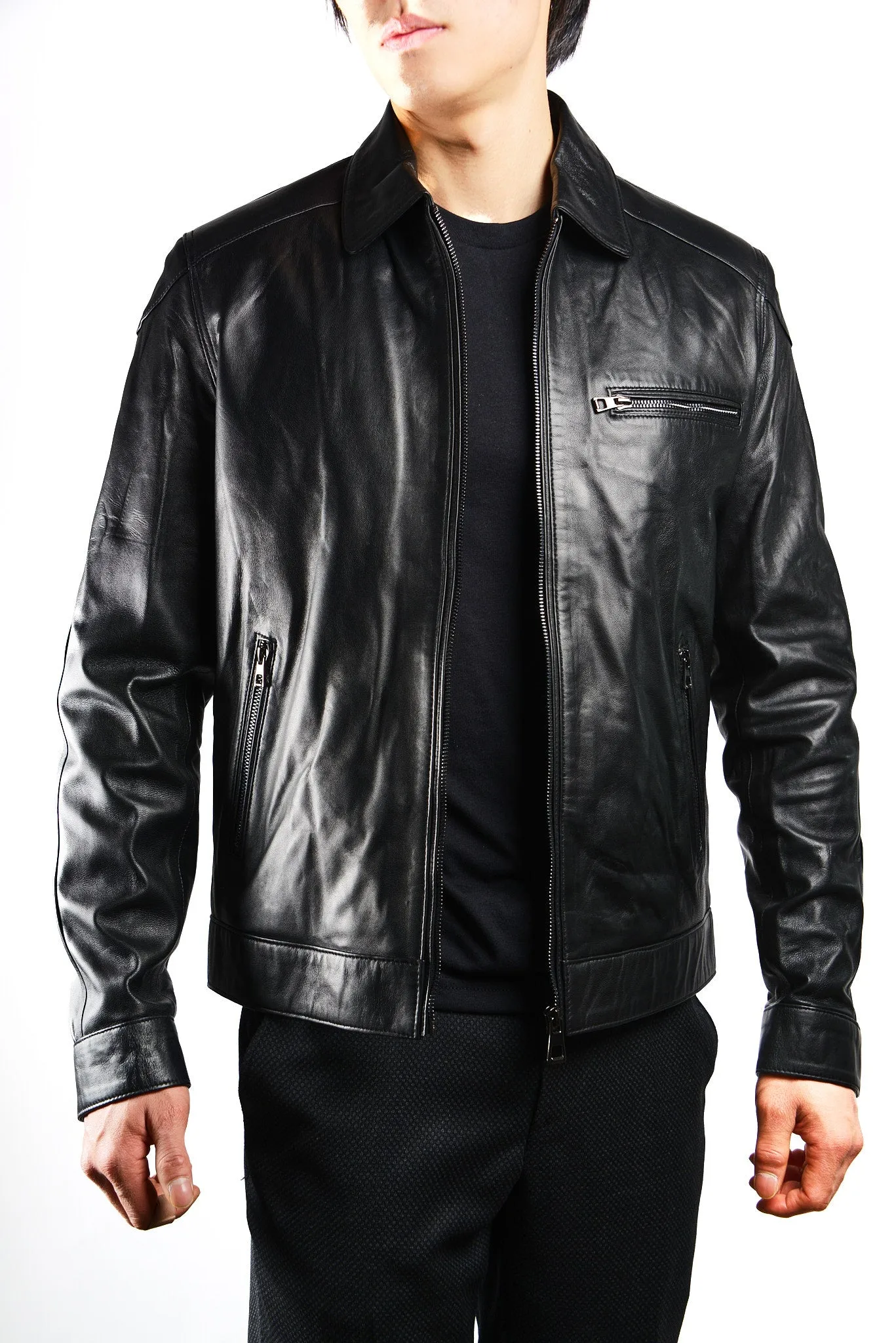 Holloway Bomber Leather Jacket