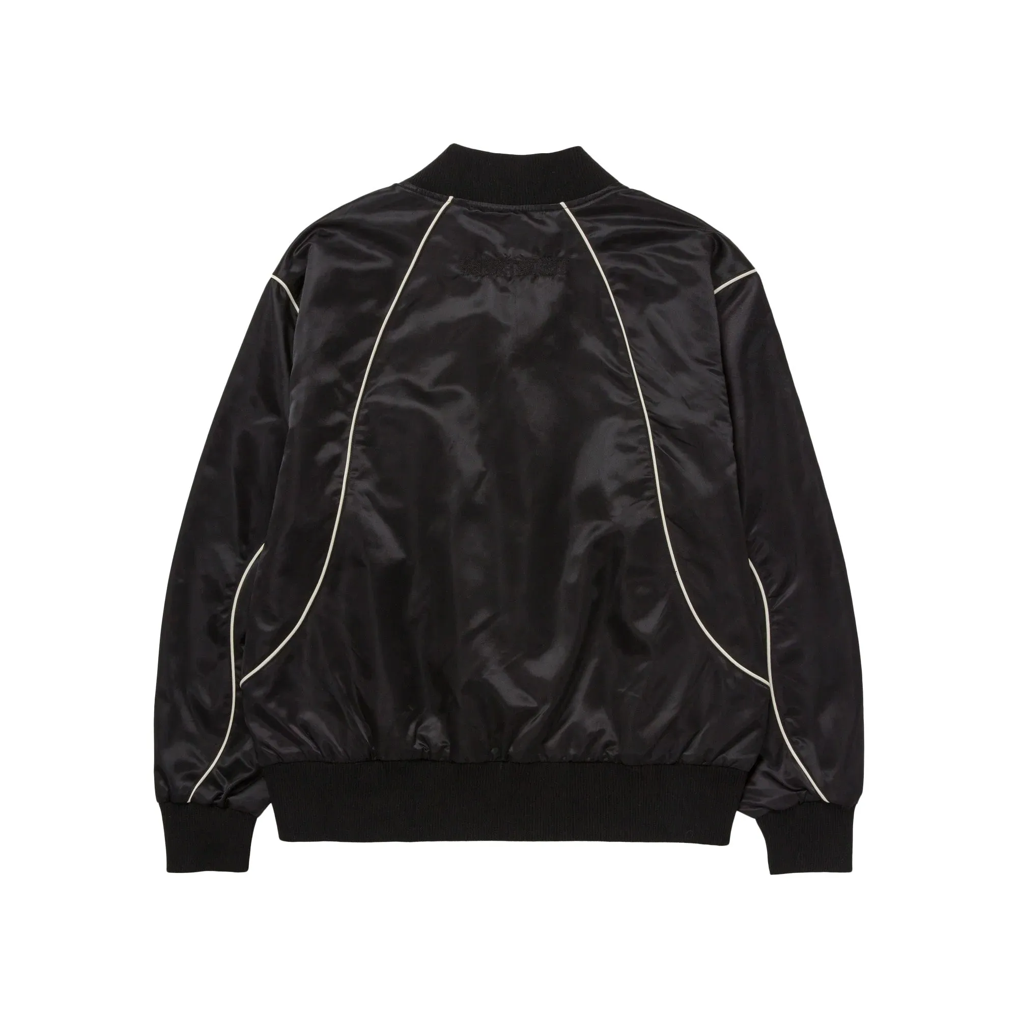 Honor The Gift Satin Bomber Jacket 'Black'