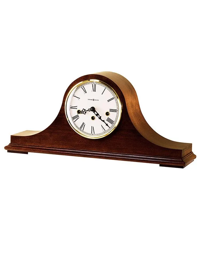 Howard Miller Mason Key Wind Chiming Mantel Clock - Windsor Cherry - Made in USA