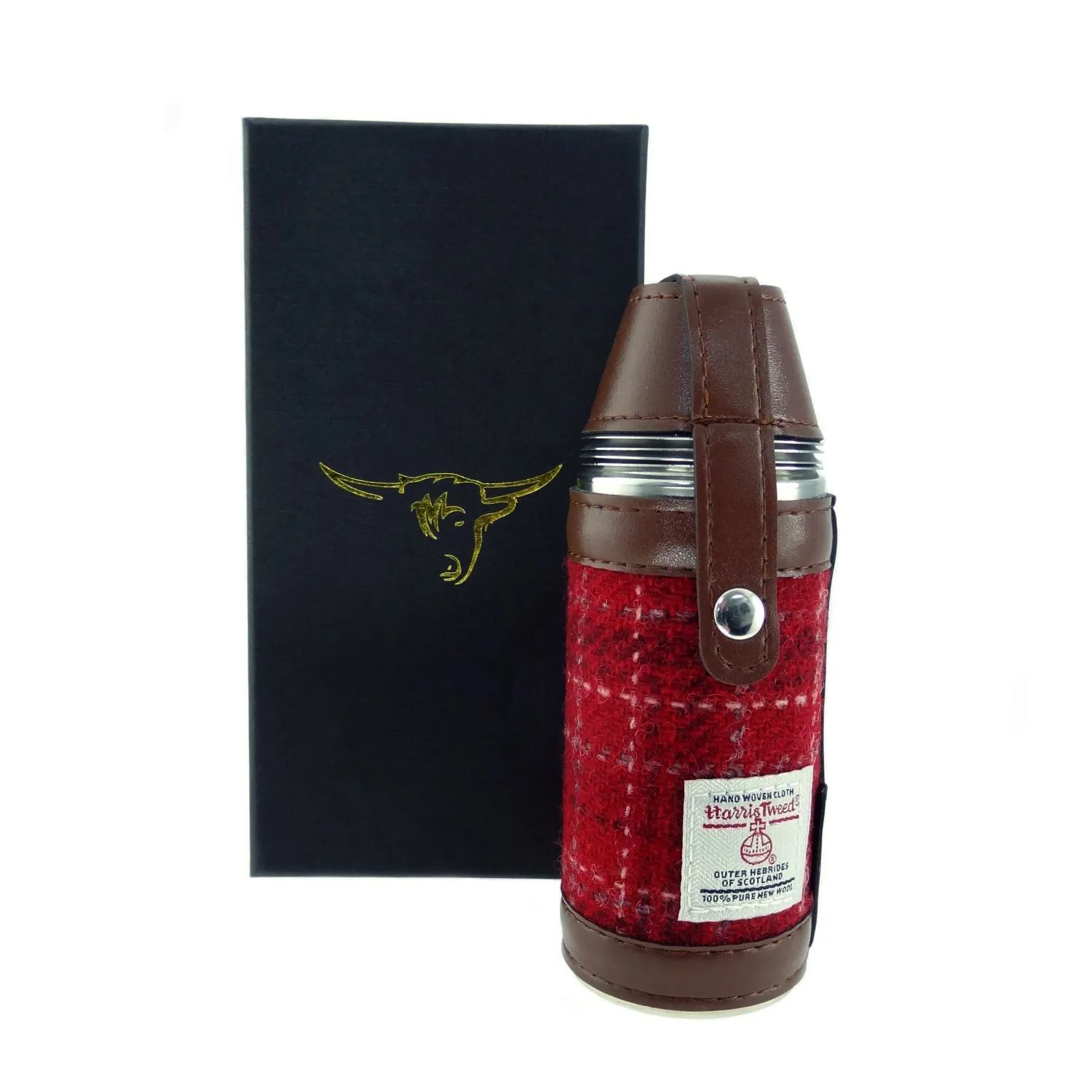 Hunting Flask with Harris Tweed