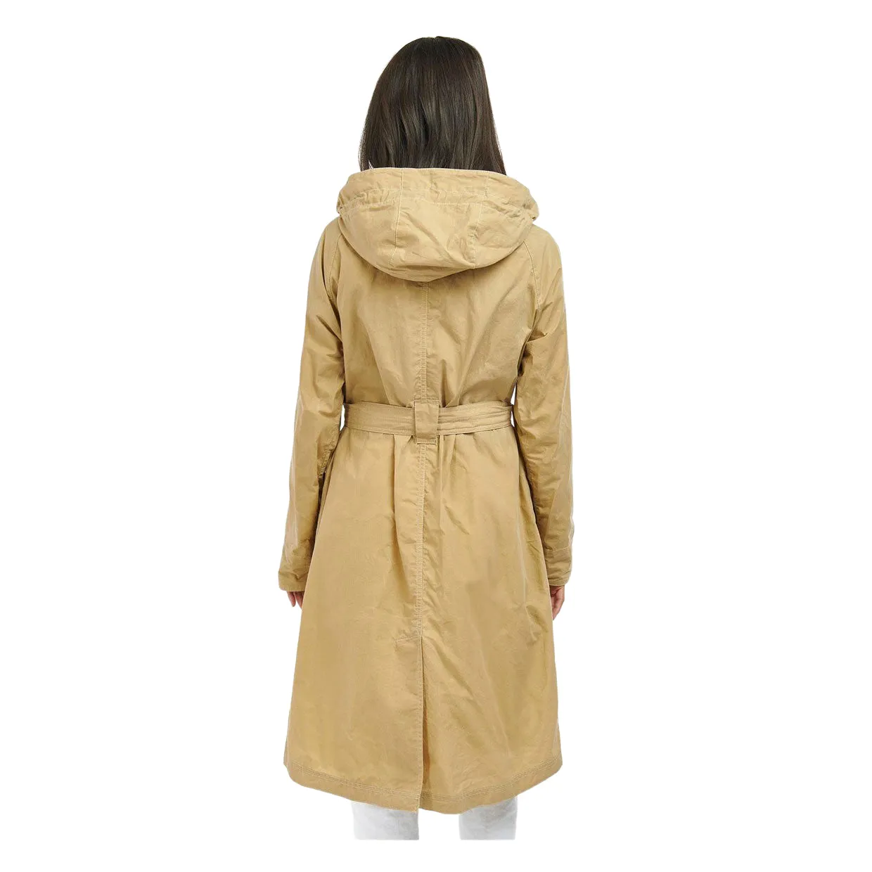 Impermeabile Donna Barbour International Rossin Showerproof Trench Khaki